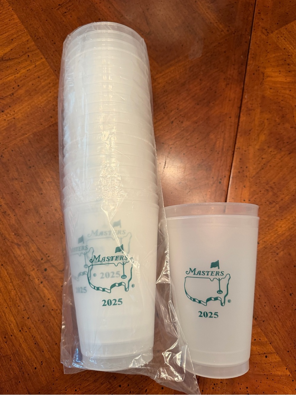 2025 Masters Golf Tournament Souvenir Cups Set of 20 UNUSED